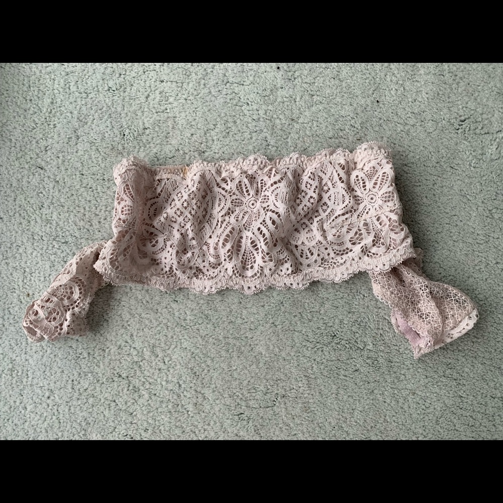 Lace Detail Bralette Top with sleeves